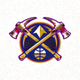 丹佛掘金队交叉矿镐Logo